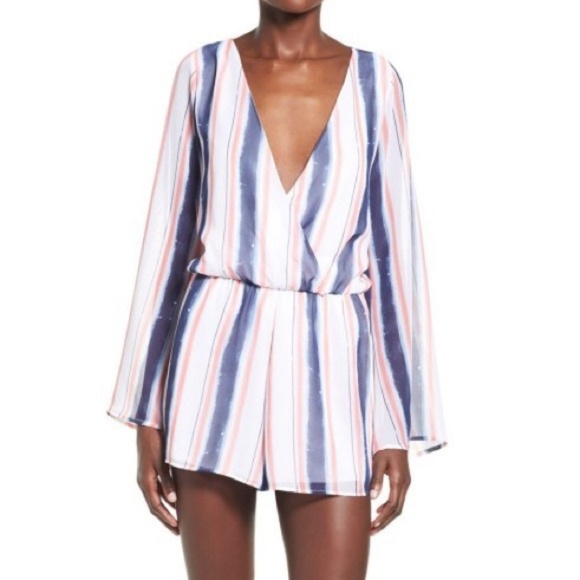 Leith Pants - Leith Long Sleeve Striped Romper